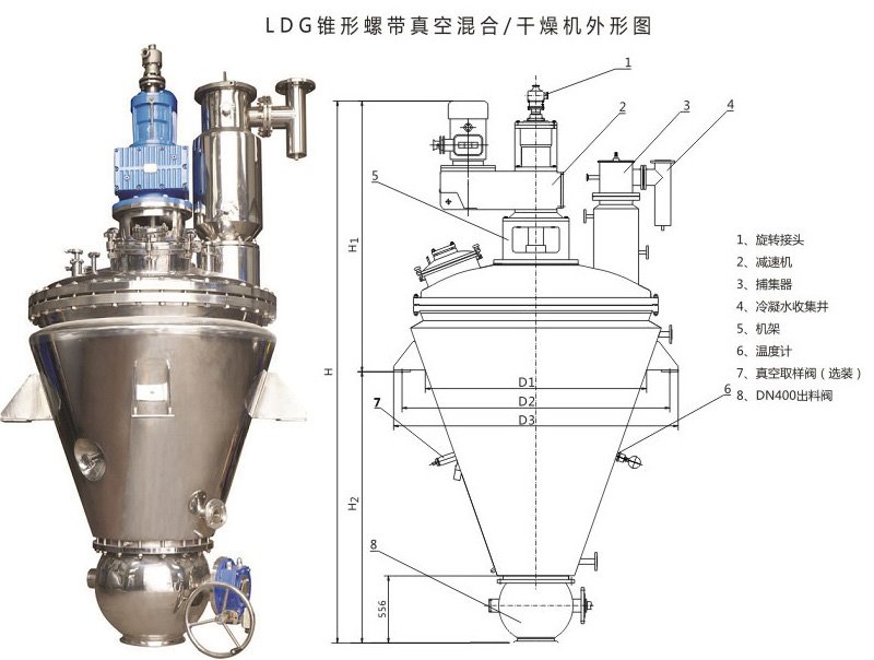 螺帶真空干燥機