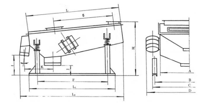 ZSSY鹽用振動篩安裝簡圖-河南振江機械