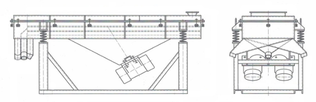 DZSF直線振動篩外形簡圖-河南振江機械