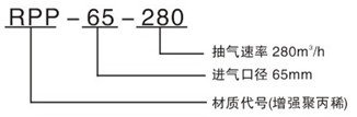 RPP型水噴射真空機組型號說明圖示