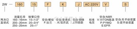 2W電磁閥訂貨編號(hào)