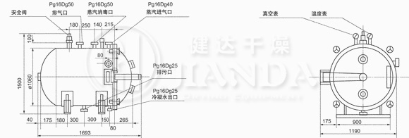 YZG-1000圓形真空干燥機